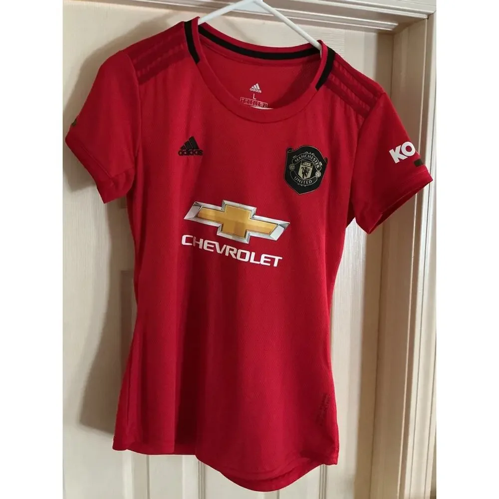 Manchester United 1999 RASHFORD #10 Home football Adidas Sz L Kids soccer jersey